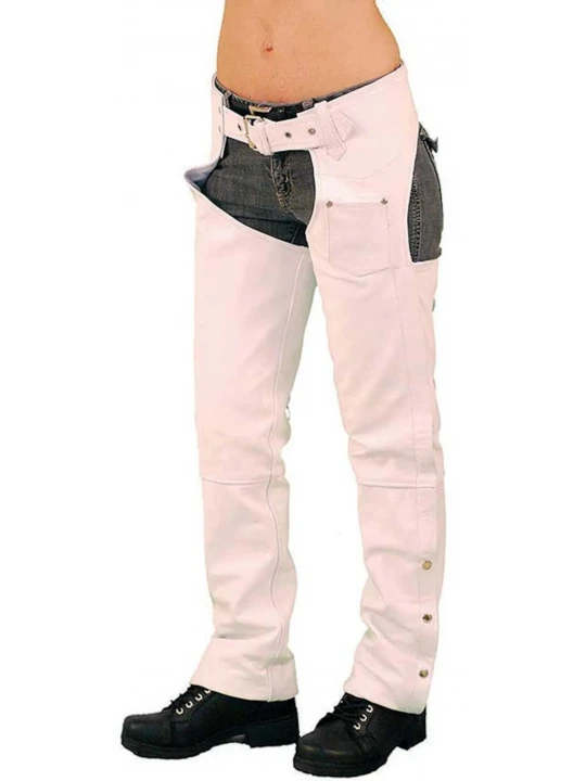 Backside Laceup Pink Leather Chaps