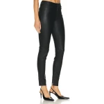 Slim Black Leather Jeans