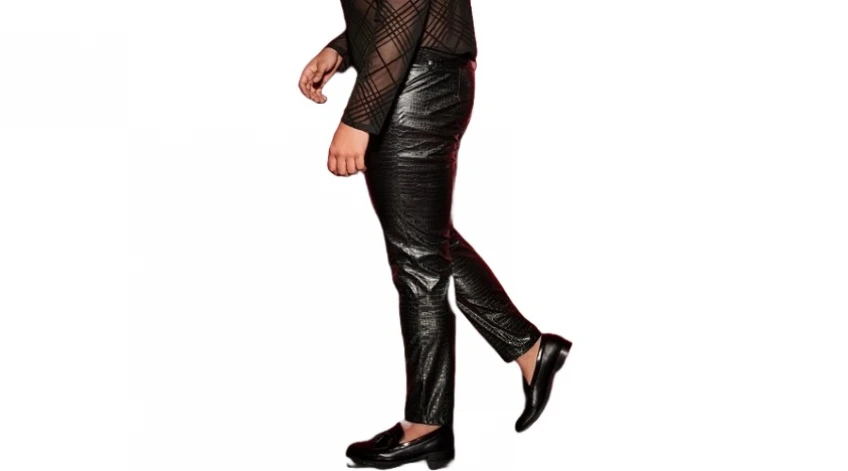 Fashion's Dynamic Canvas: Exploring Patterned Leather Pants