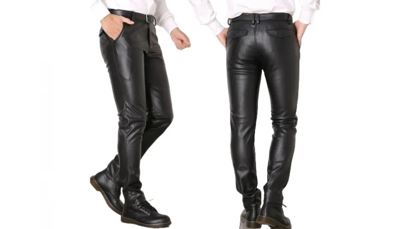 Men's Skin Tight Leather Pants for the Confident Gent!