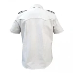 Mens Very Hot Genuine White Leather Shirt