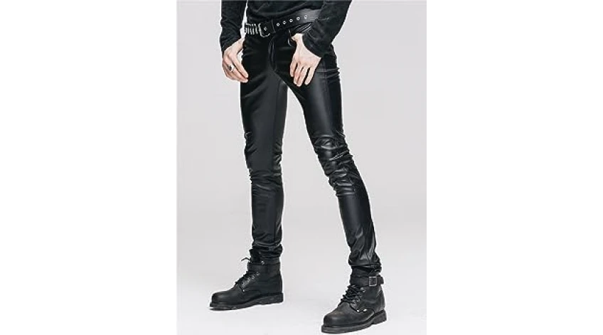 Bold and Timeless: Men's Black Leather Jeans That Never Go Out of Fashion