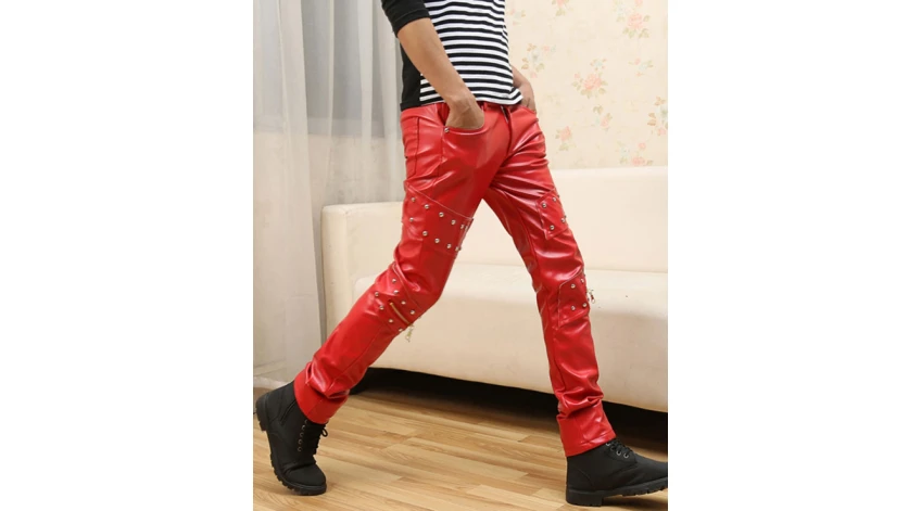 Mens Faux Leather Pants - The Hottest Trend of the Season!