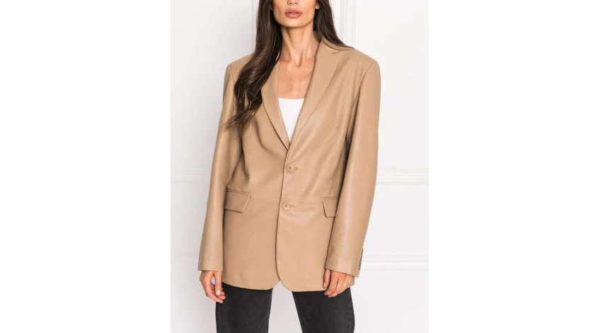 How to Style a Stretch Leather Blazer?