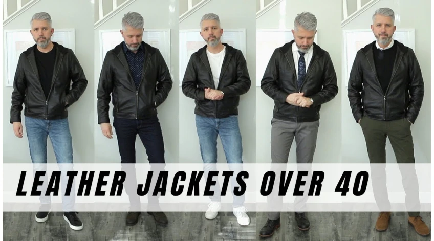 How to Wear A Leather Jacket Over 40?