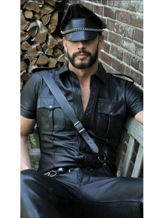 Mens Very Hot Genuine Leather Shirt