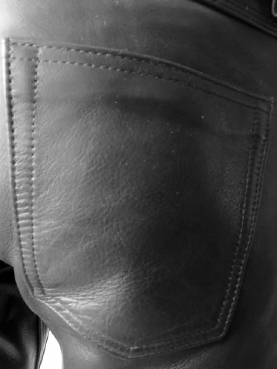 Premium Lightweight Genuine Black Leather Pants for Guys