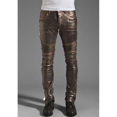 Rogue Leather Pants in Dark Brown for Men