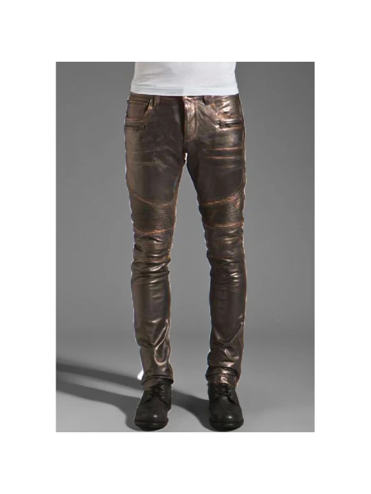 Rogue Leather Pants in Dark Brown for Men