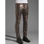 Rogue Leather Pants in Dark Brown for Men