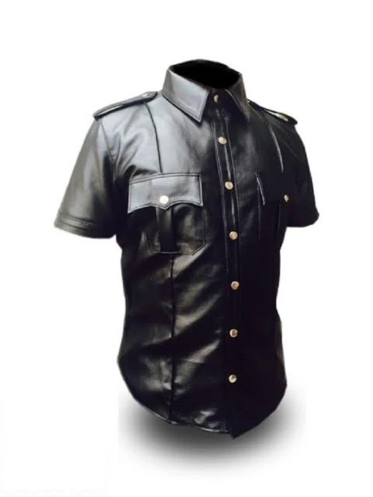 Mens Very Hot Genuine Leather Shirt