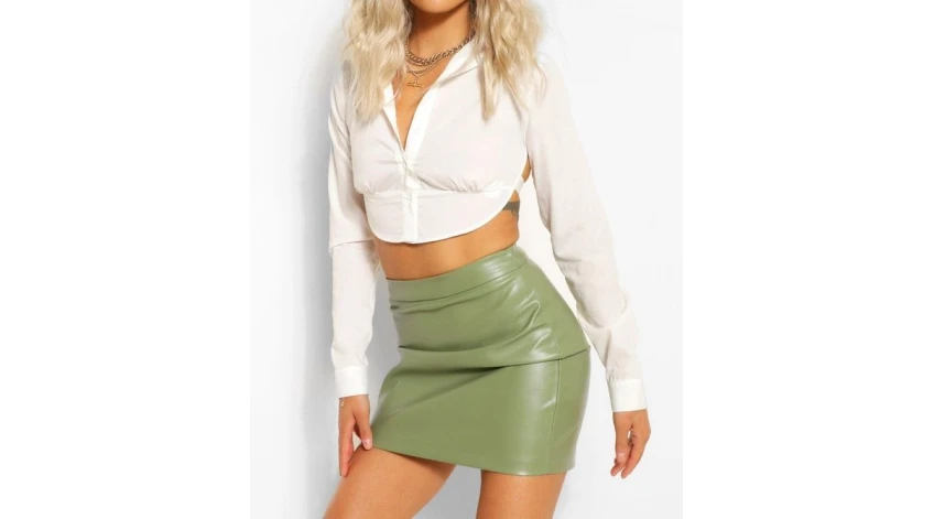 Short Leather Skirt Outfit Ideas