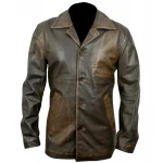 Supernatural Dean Winchester Distressed Brown Long Leather Coat for Men