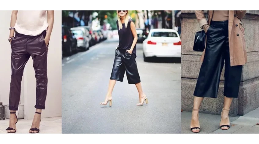 What to Wear with Leather Capri Pants?
