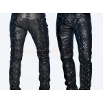 Stepping Up Your Fashion Game: Men's Lace Up Leather Pants Stepping Up Your Fashion Game: Men's Lace Up Leather Pants